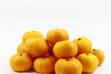 Mandarin oranges isolated