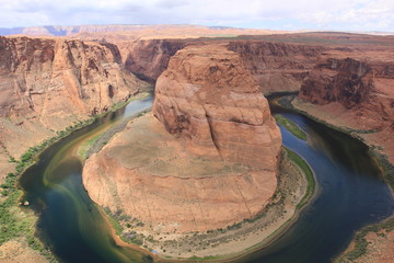 Horseshoe bend on a Colorado river