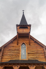 Fototapeta na wymiar Capilla San Eduardo chapel in Llao Llao village, Argentina
