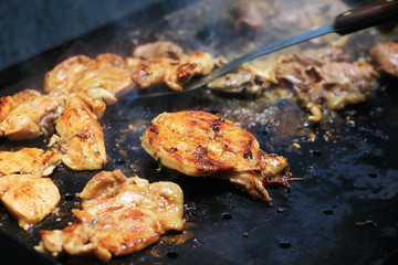 Tasty chicken barbecue