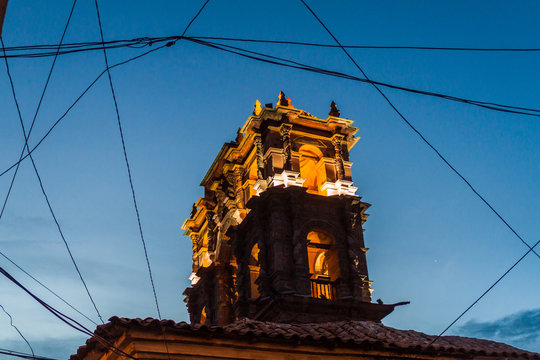 Torre de la Compania de Jusus tower in Potosi, Bolivia