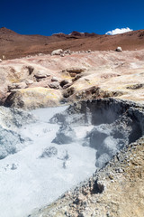 Sol de Manana geyser field, Bolivia