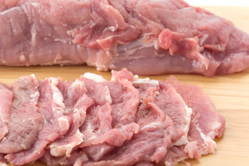slice pork