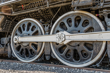 Fototapeta na wymiar Locomotive Wheels