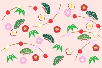 shochikubai 正月飾り　背景