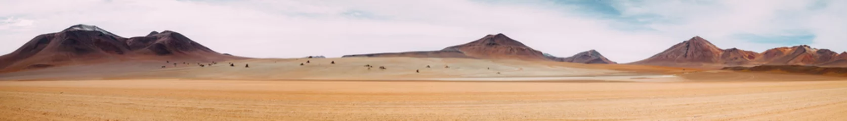 Crédence de cuisine en verre imprimé Panoramique La vaste étendue du néant - Désert d& 39 Atacama - Bolivie