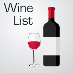 Icono plano WINE LIST #1