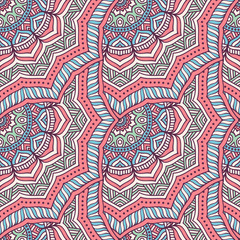 Ethnic floral seamless pattern