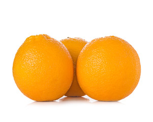 Orange fruit isolated on white background