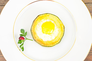 Dietary Breakfast: Scrambled Eggs with Zucchini