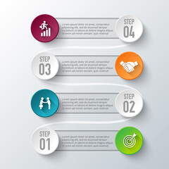 Vector infographic design template.