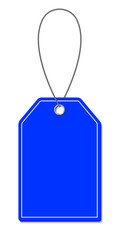 Blank Blue Tag