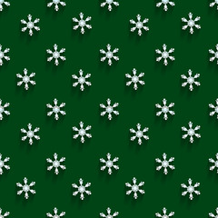 Seamless  pattern with snowflakes 