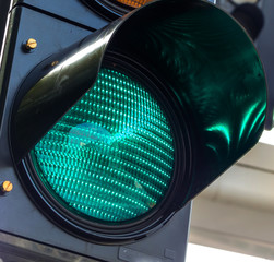 grünes Licht bei einer Ampel