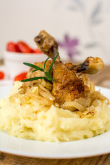 Grilled chicken thigh