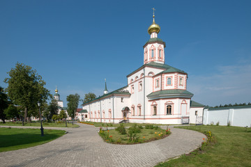 Fototapeta na wymiar The Valdai Iver Svyatoozersky Virgin Monastery. 