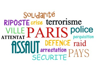 nuage de tags"terrorisme à paris,la riposte"
