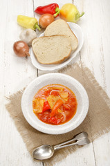 hungarian letscho with sweet peppers
