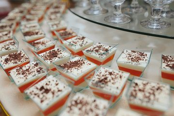 Delicious fancy wedding cake