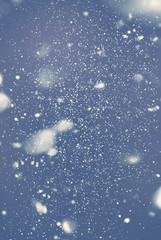 Obraz na płótnie Canvas Snow Falling effect. Digital Drawing. Abstract Background