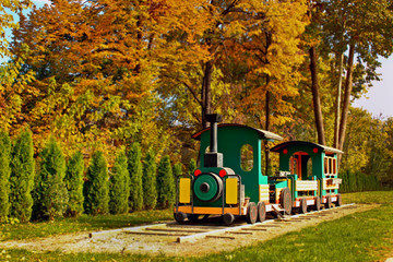 Train outdoor decoration