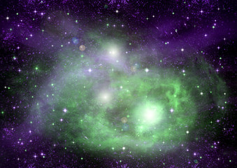 galaxy in a free space