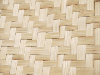 close up woven bamboo pattern