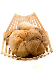 Basket with Bakery Products