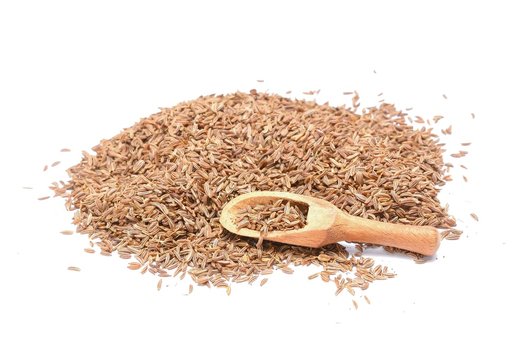 Caraway Seeds Isolated on White Background