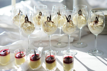 Traditional italian cream cheese dessert