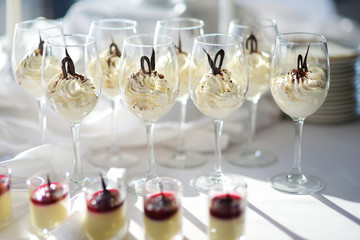 Traditional italian cream cheese dessert