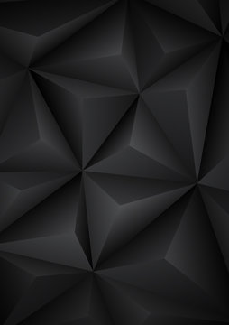 Abstract geometrical black background. Vector Illustration
