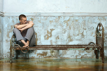 Man on  bed