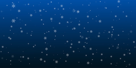 Naklejka na ściany i meble Christmas a background with falling snowflakes