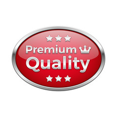 Red premium quality plate in silver frame