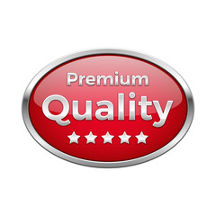 Red premium quality plate in silver frame