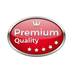 Red premium quality plate in silver frame