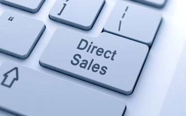 Direct sales word button on computer keyboard