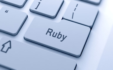 Ruby word button on computer keyboard