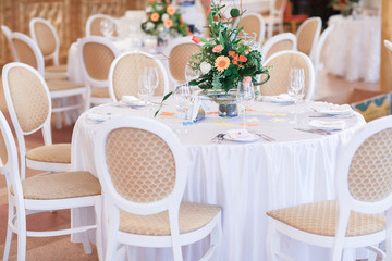 wedding decoration, table setting