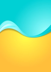 Abstract bright contrast wavy background