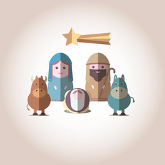 Fototapeta premium Vector Nativity 