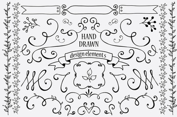 Hand Drawn Design Elements
