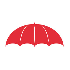 Umbrella logo in flat design stylish illustration