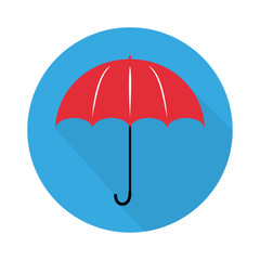 Umbrella logo in flat design stylish illustration