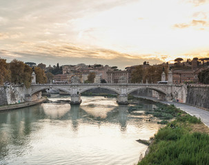 Bridge of Vittorio Emmanuel II and St.Peter's Basilica