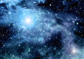 galaxy in a free space