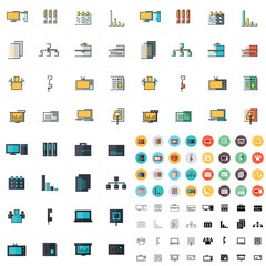 office icons set 7 styles