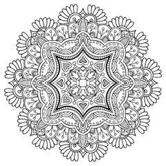 Round Ornament Pattern.