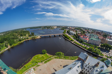 Obraz premium Old buildings of Vyborg